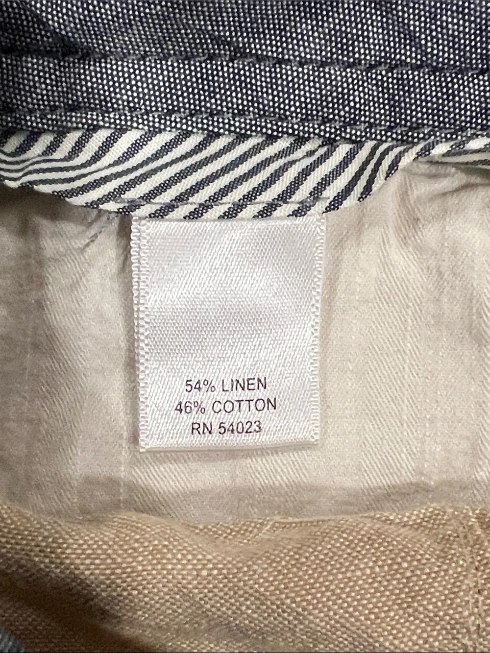 Banana Republic Relaxed Fit Linen/Cotton Blend Casual Pants Size 35/32